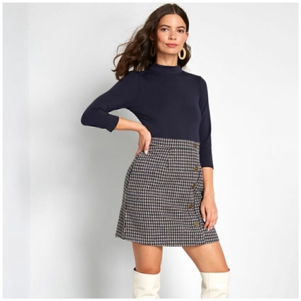 ModCloth Women’s Partners in Poise Twofer Mini Dress